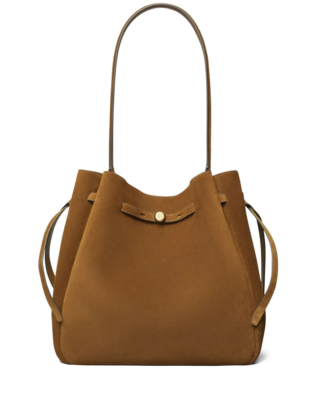 Tory Burch Large Romy Suede Shoulder Bag — Same as shown — Size One Size — Front View
