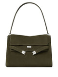 Tory Burch Large Lee Radziwill Suede Shoulder Bag — Same as shown — Size One Size — Front View