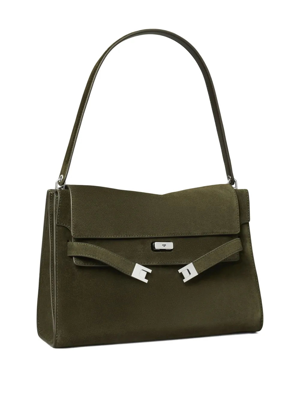 Tory Burch Large Lee Radziwill Suede Shoulder Bag — Same as shown — Size One Size — Back View