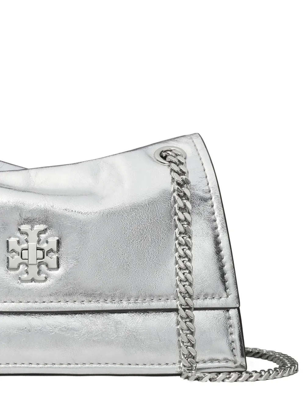 Tory Burch Mini Kira Turn Lock Metallic Shoulder Bag — Same as shown — Size One Size — Top View