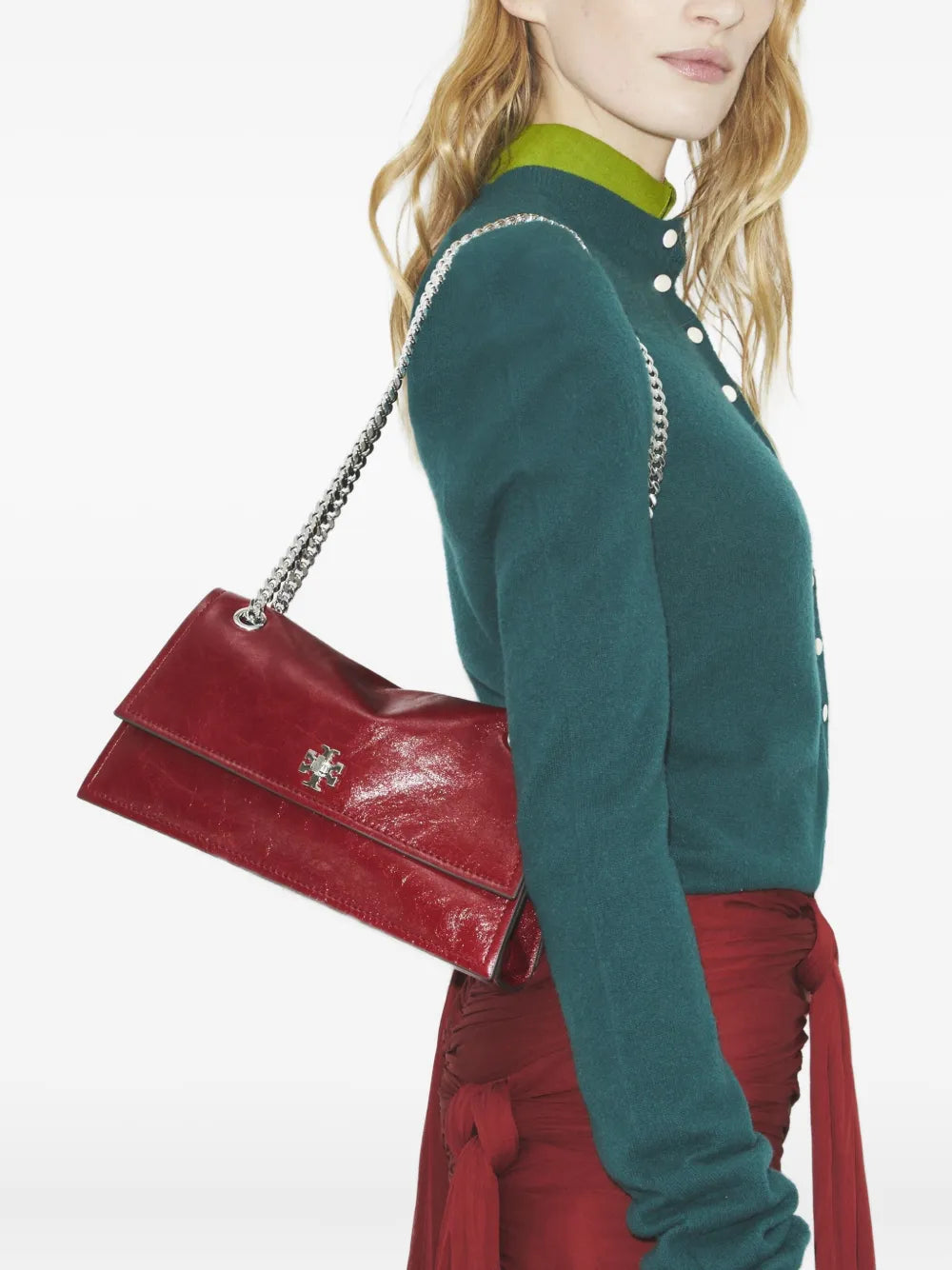 Tory Burch Kira Logo Lock Shoulder Bag — Same as shown — Size One Size — Side View