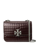 Tory Burch Small Eleanor Croc Embossed Shoulder Bag — Same as shown — Size One Size — Front View