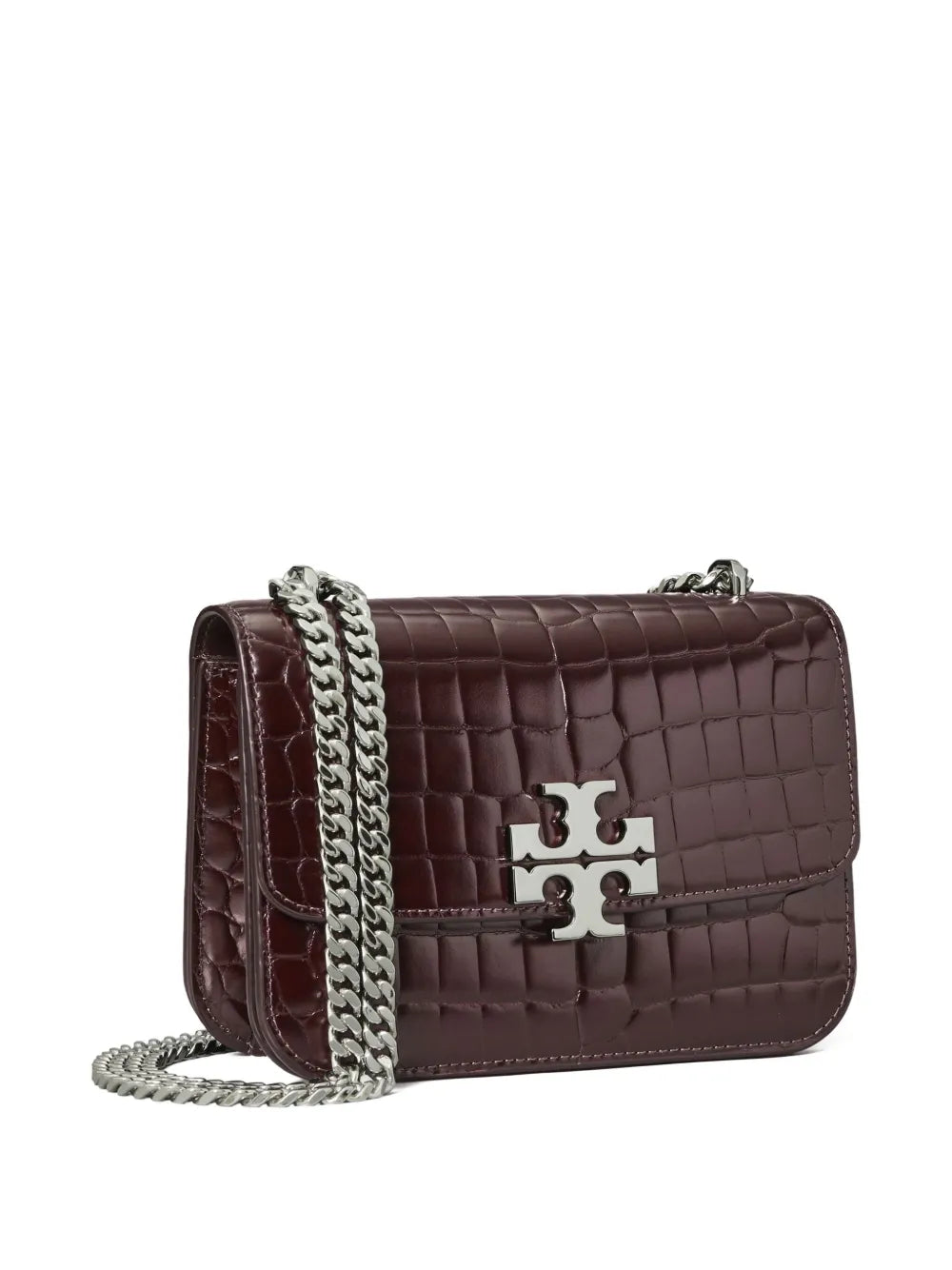 Tory Burch Small Eleanor Croc Embossed Shoulder Bag — Same as shown — Size One Size — Back View