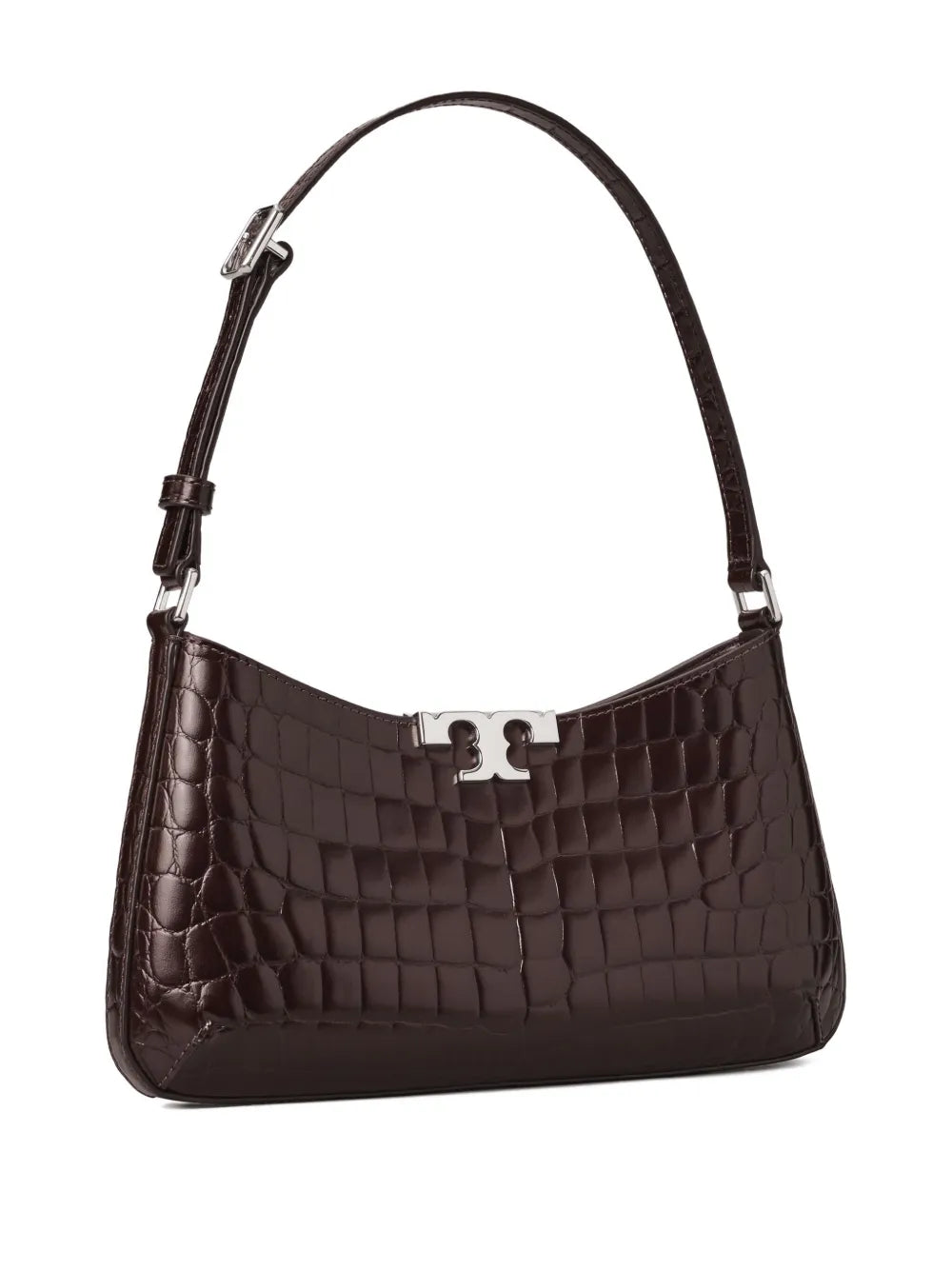 Tory Burch Eleanor Croc Embossed Shoulder Bag — Same as shown — Size One Size — Back View