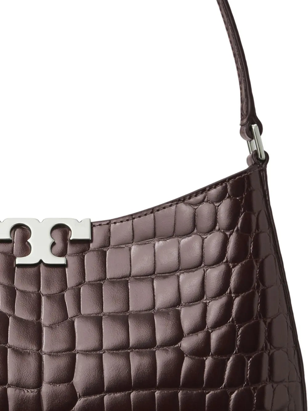 Tory Burch Eleanor Croc Embossed Shoulder Bag — Same as shown — Size One Size — Top View