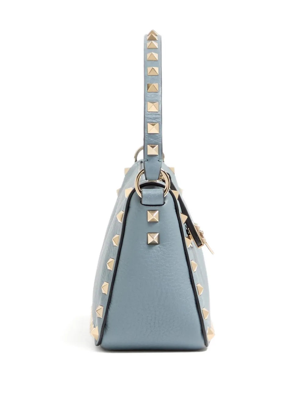 Valentino Garavani Small Rockstud Grained Shoulder Bag — Same as shown — Size One Size — Top View