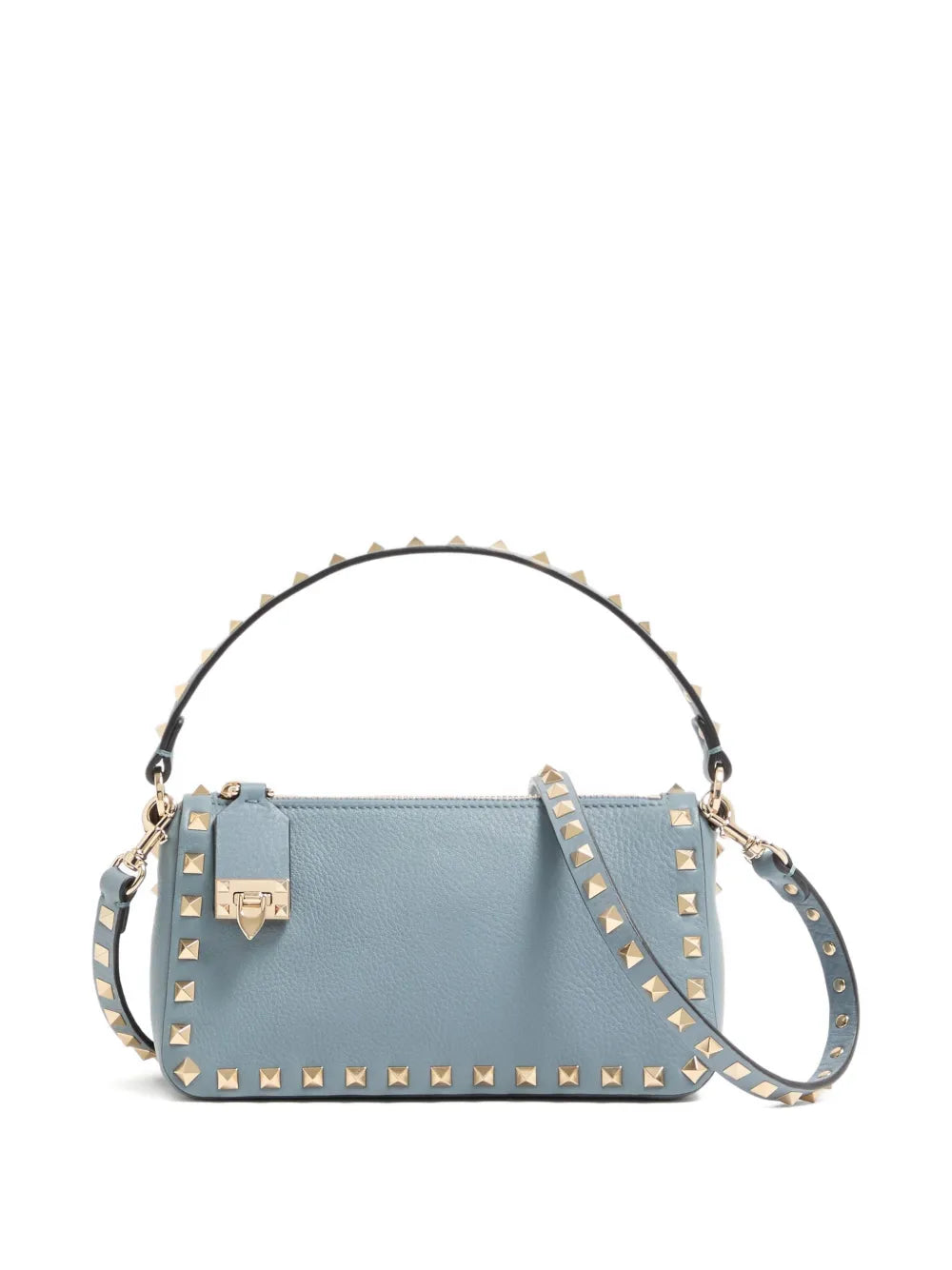 Valentino Garavani Small Rockstud Grained Shoulder Bag — Same as shown — Size One Size — Side View