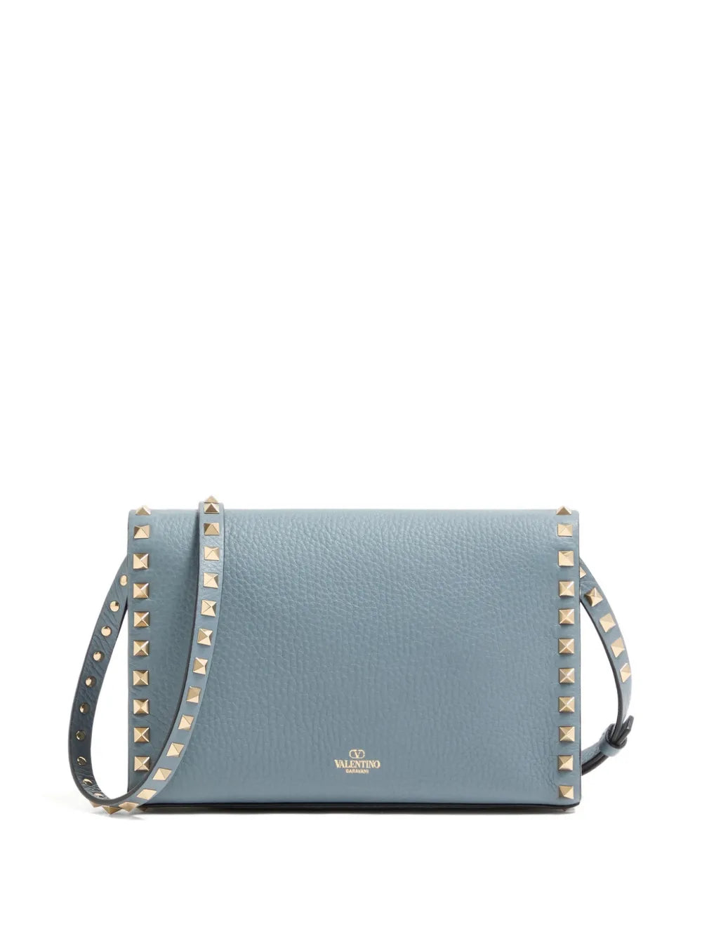 Valentino Garavani Small Rockstud Grained Shoulder Bag — Same as shown — Size One Size — Back View