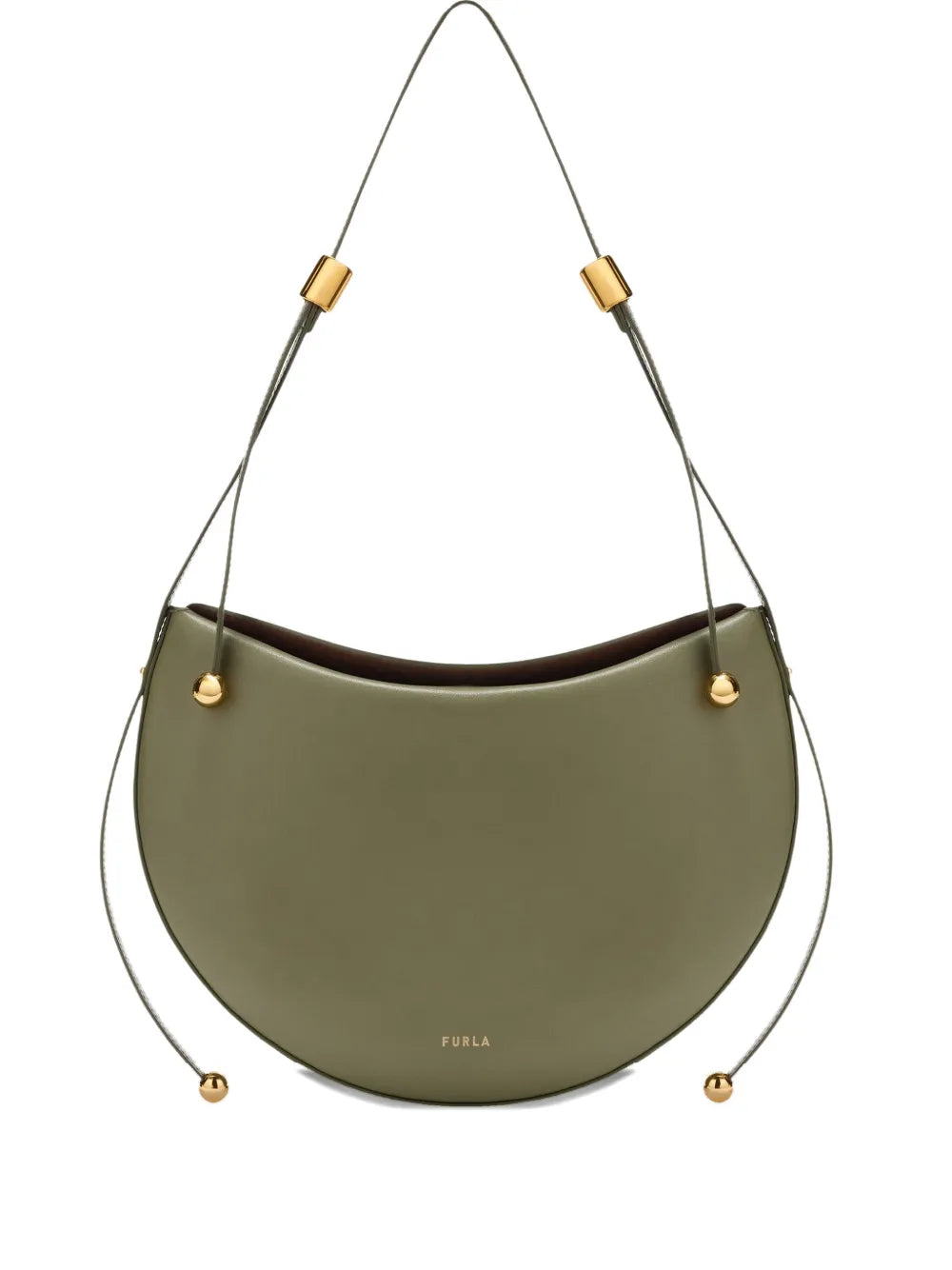 Furla Small Moonstone Leather Shoulder Bag — Same as shown — Size One Size — Front View