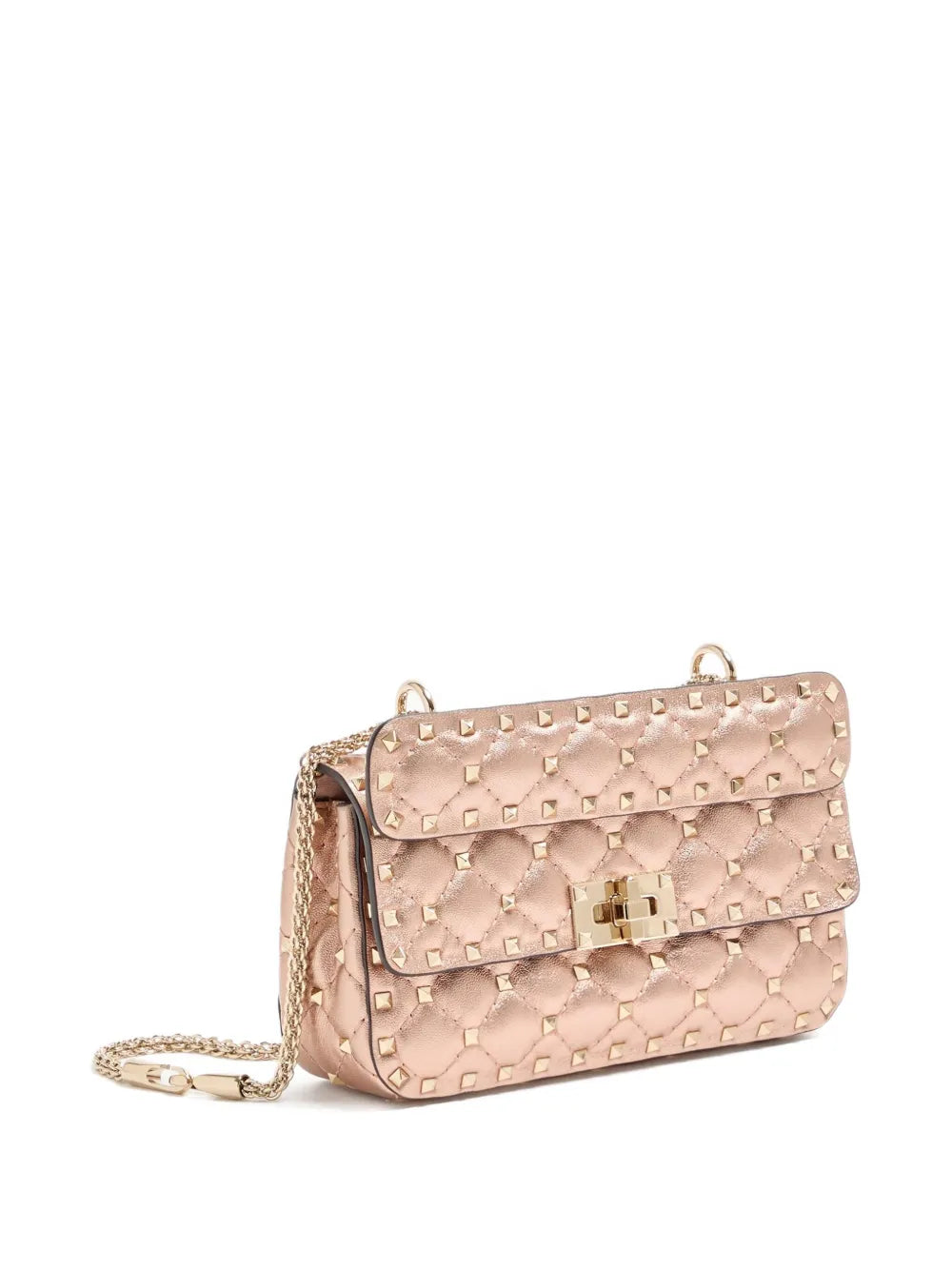 Valentino Garavani Small Rockstud Spike Quilted Cross Body Bag — Same as shown — Size One Size — Back View