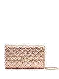 Valentino Garavani Rockstud Spike Quilted Clutch Bag — Same as shown — Size One Size — Front View