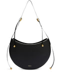 Furla Small Moonstone Leather Shoulder Bag — Same as shown — Size One Size — Front View