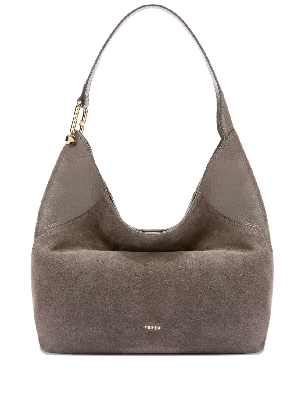Furla Hobo Suede Tote Bag — Same as shown — Size One Size — Front View