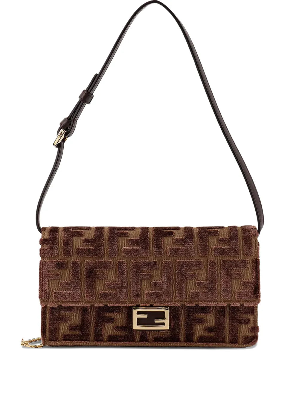 Fendi Ff Motif Chain Shoulder Bag — Same as shown — Size One Size — Front View