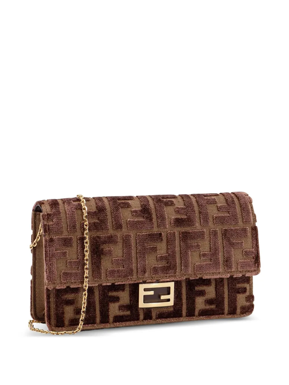 Fendi Ff Motif Chain Shoulder Bag — Same as shown — Size One Size — Back View