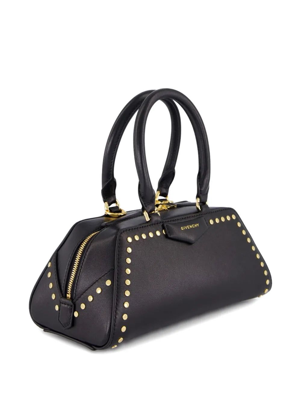 Givenchy Studded Top Handle Leather Shoulder Bag — Same as shown — Size One Size — Back View