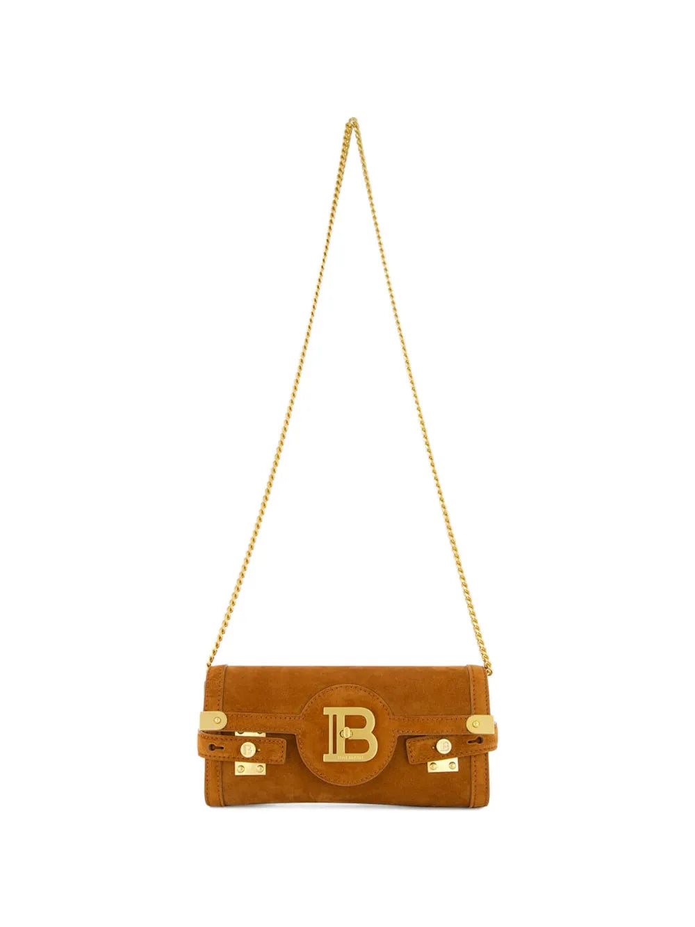 Balmain B Buzz 23 Suede Shoulder Bag — Same as shown — Size One Size — Detail View
