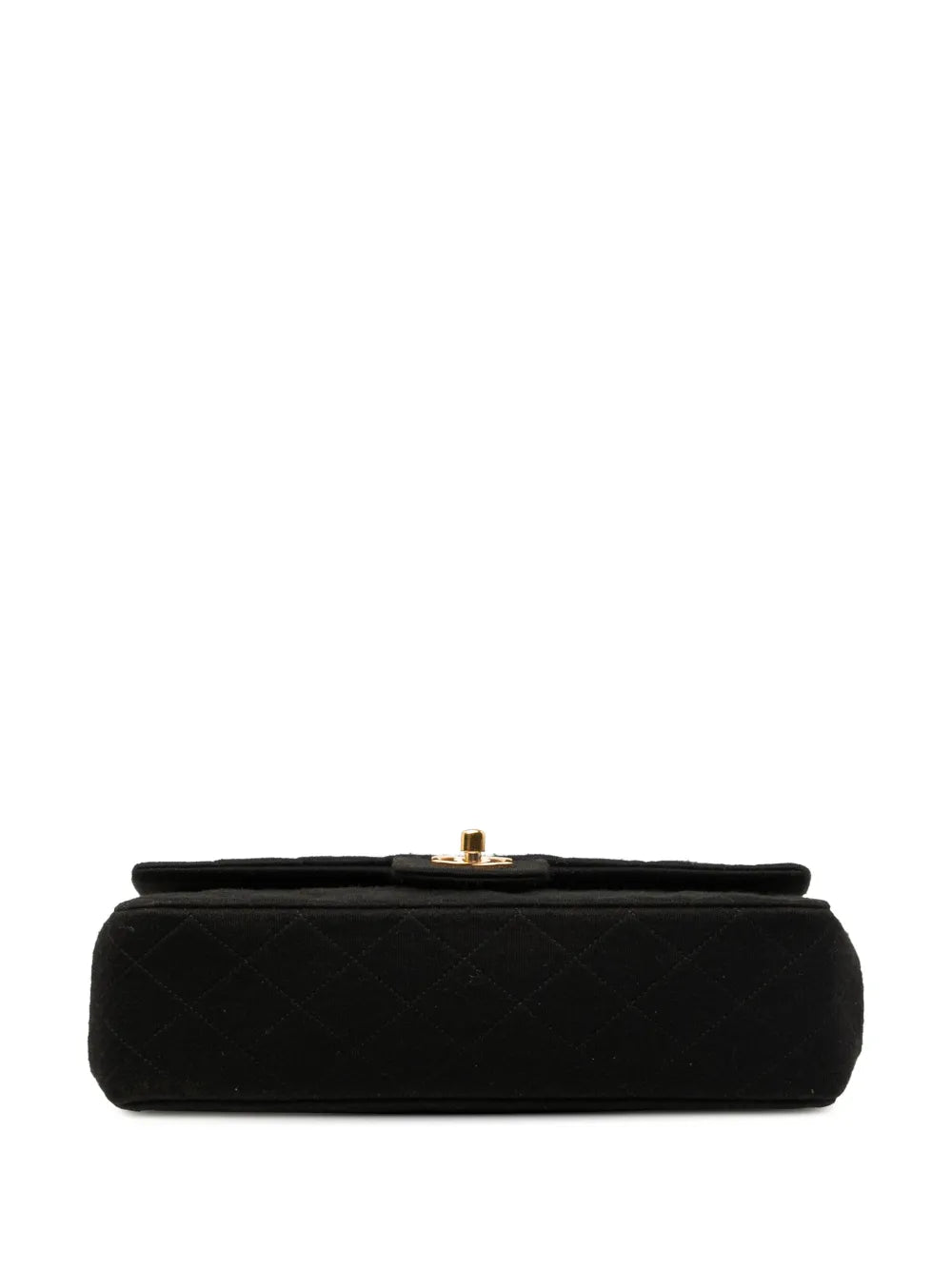 Chanel Pre Owned 1989 1991 Medium Classic Jersey Double Flap Shoulder Bag — Same as shown — Size One Size — Top View