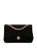 Chanel Pre Owned 1989 1991 Medium Classic Jersey Double Flap Shoulder Bag — Same as shown — Size One Size — Front View