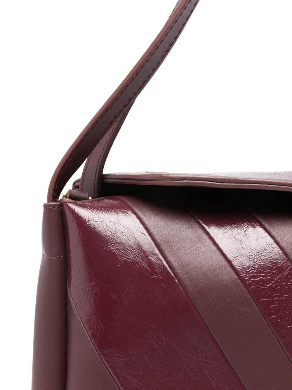 Themoire Eudora Diagonal Stripe Shoulder Bag — Same as shown — Size One Size — Top View