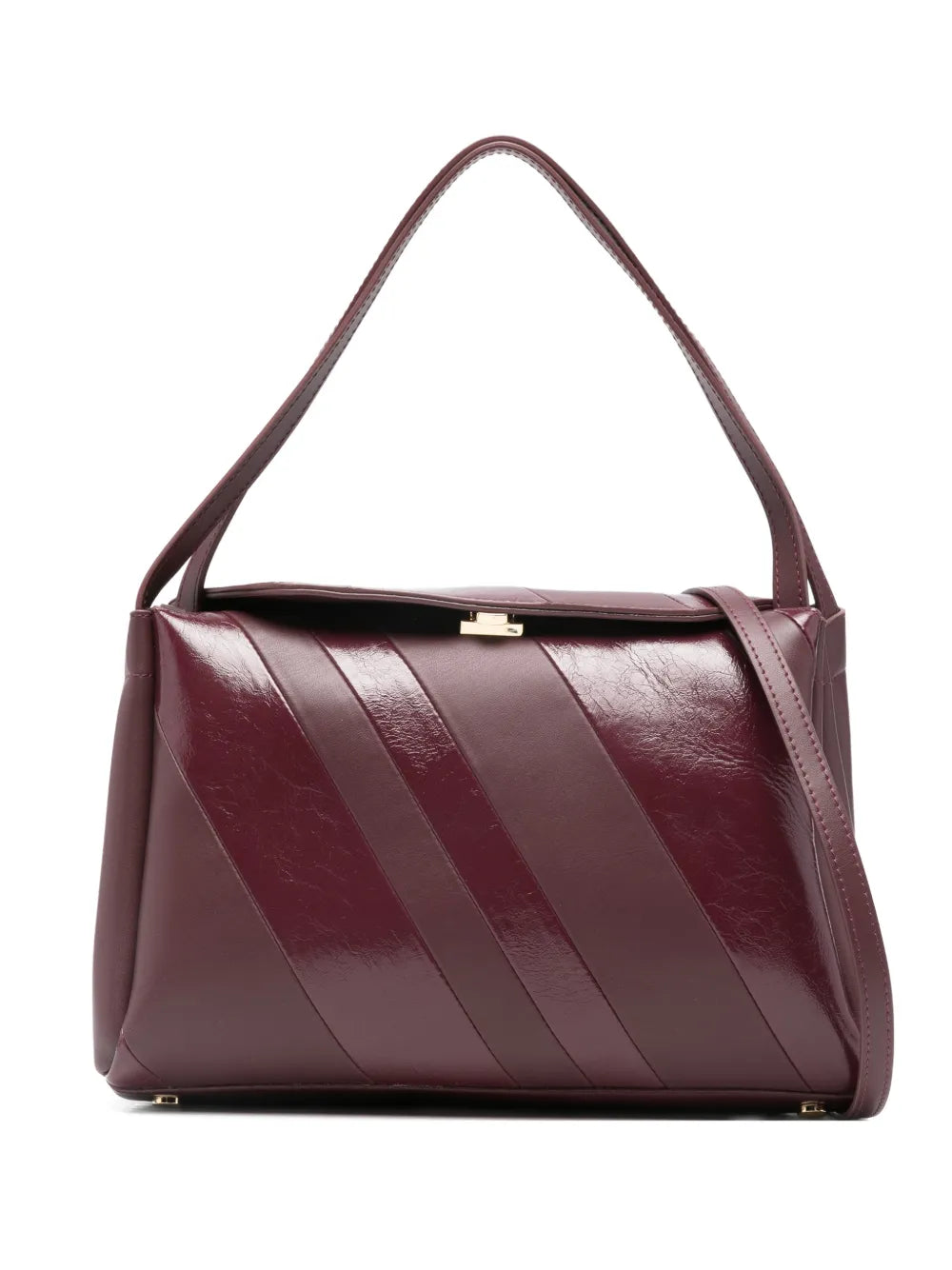 Themoire Eudora Diagonal Stripe Shoulder Bag — Same as shown — Size One Size — Front View