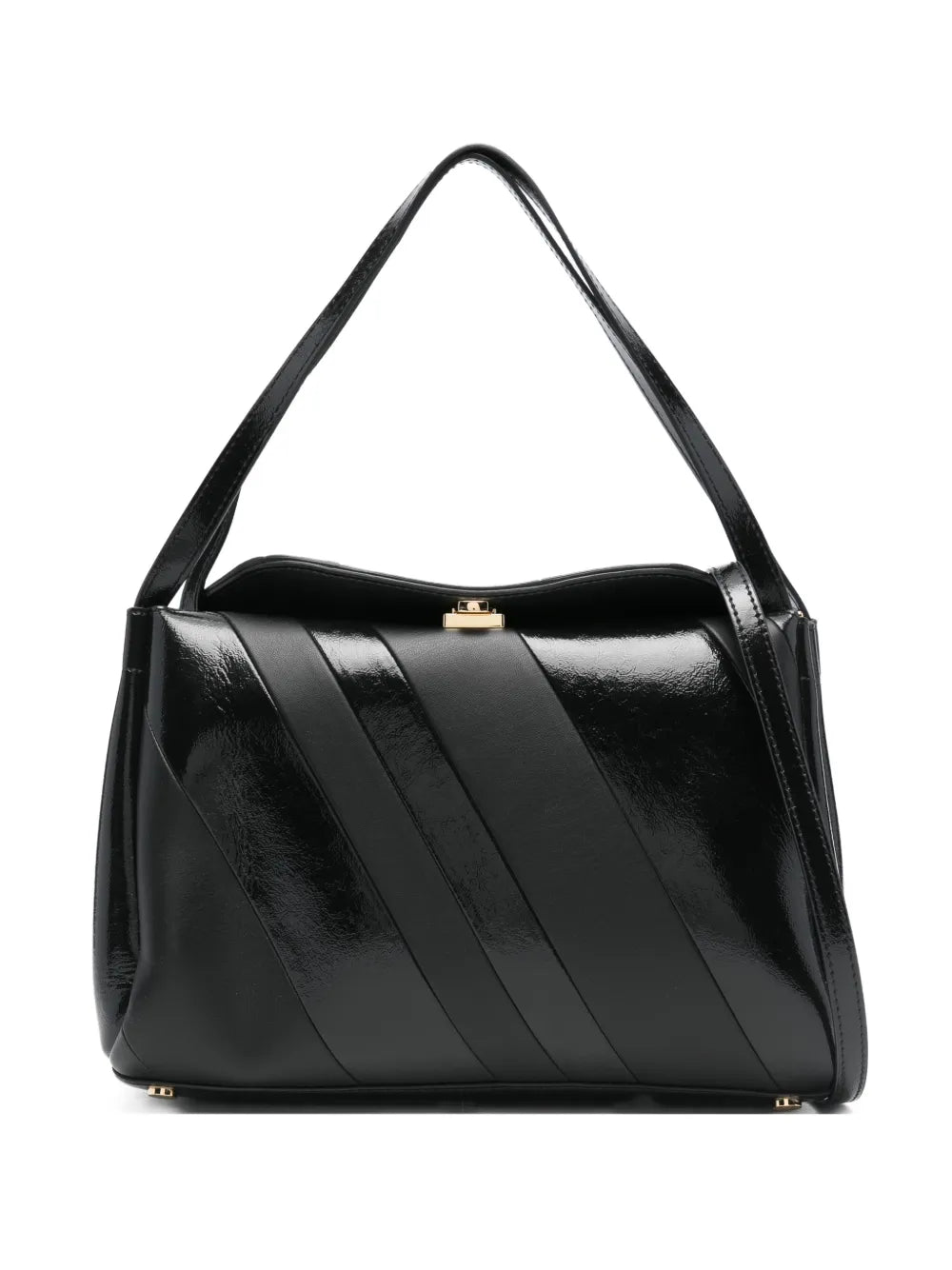 Themoire Eudora Diagonal Stripe Shoulder Bag — Same as shown — Size One Size — Front View
