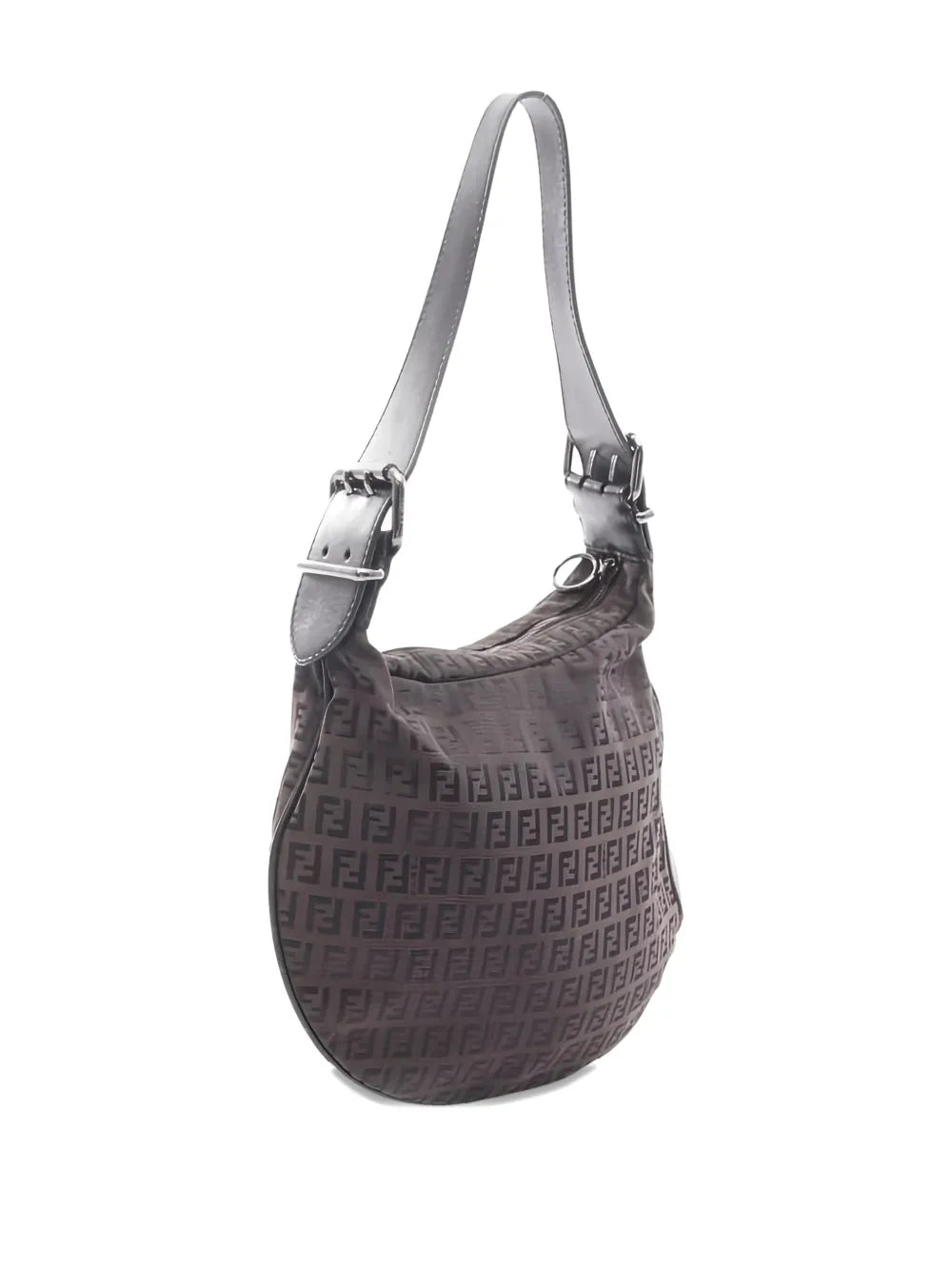 Fendi Pre Owned 2000S Zucchino Oyster Shoulder Bag — Same as shown — Size One Size — Side View