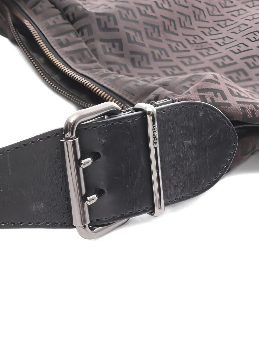 Fendi Pre Owned 2000S Zucchino Oyster Shoulder Bag — Same as shown — Size One Size — Top View