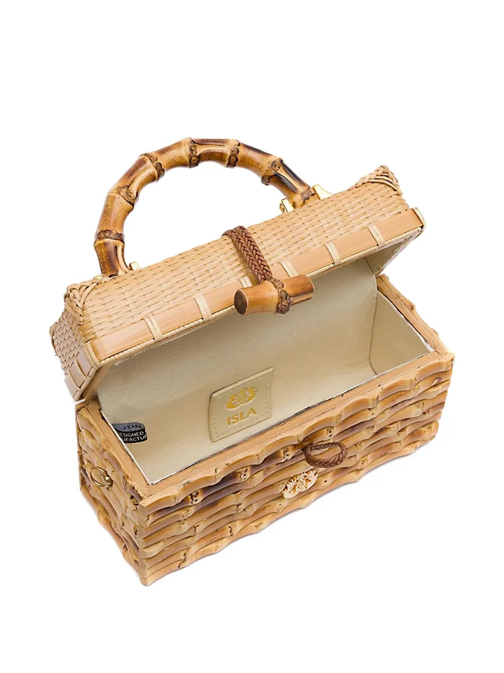 Isla Eleonora Rattan Shoulder Bag — Same as shown — Size One Size — Top View