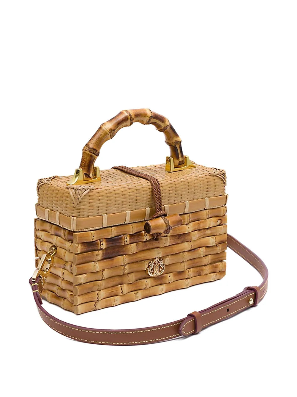Isla Eleonora Rattan Shoulder Bag — Same as shown — Size One Size — Back View