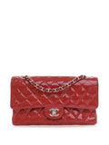 Chanel Pre Owned 2009 2010 Medium Classic Patent Double Flap Shoulder Bag — Same as shown — Size One Size — Front View