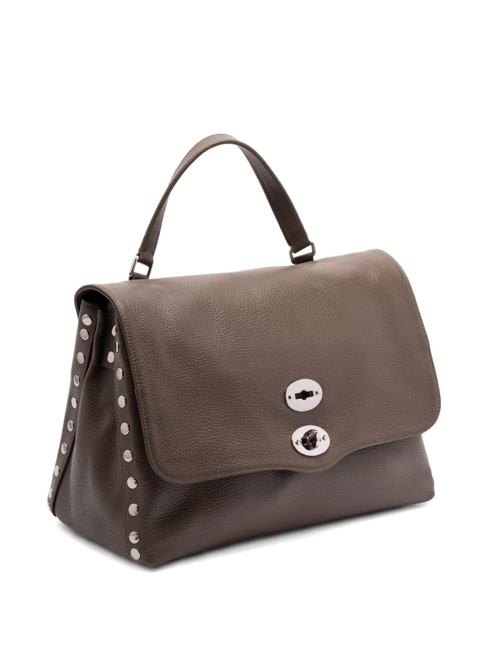 Zanellato Medium Postina Studded Turn Lock Tote Bag — Same as shown — Size One Size — Side View