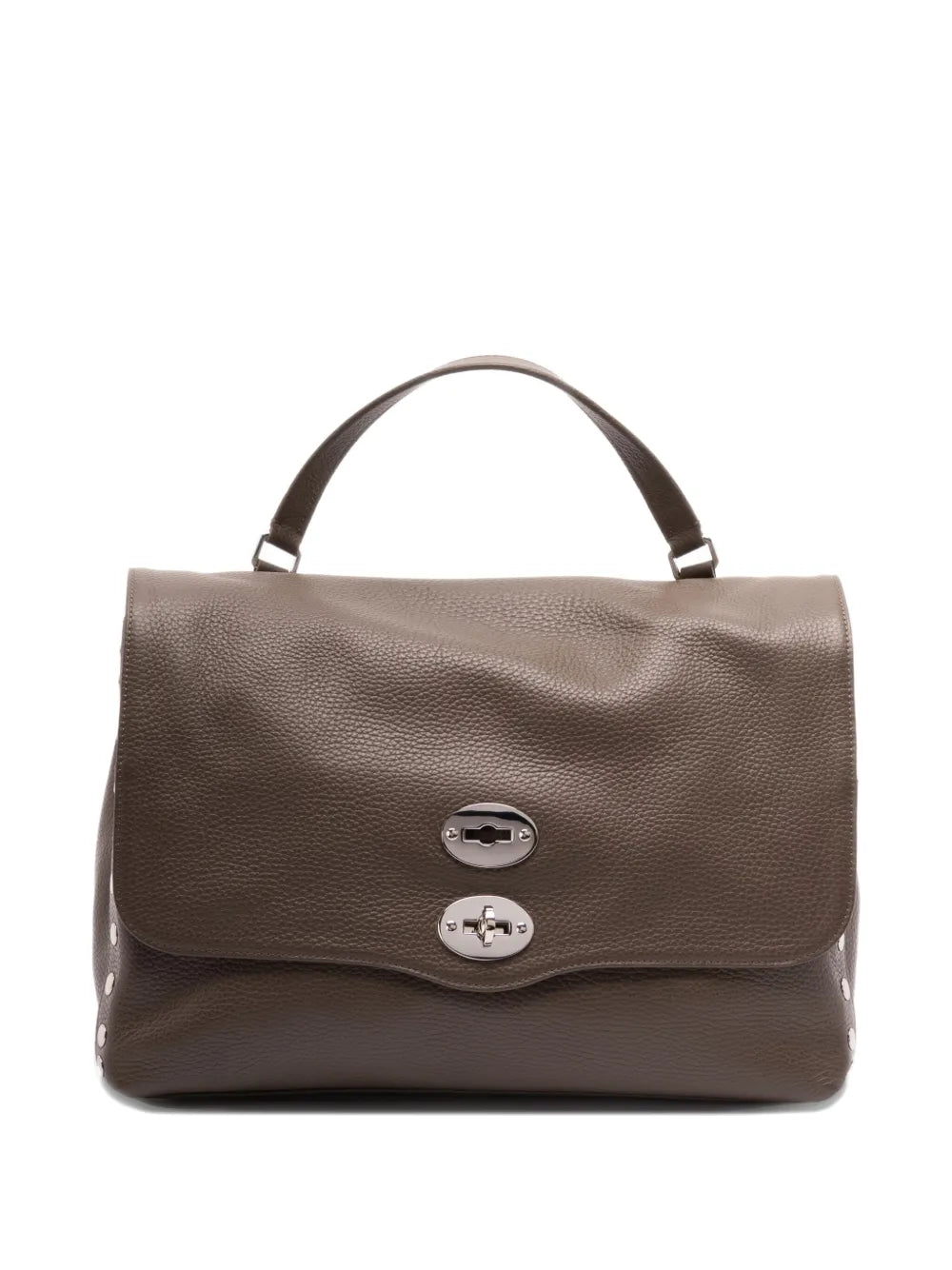 Zanellato Medium Postina Studded Turn Lock Tote Bag — Same as shown — Size One Size — Front View
