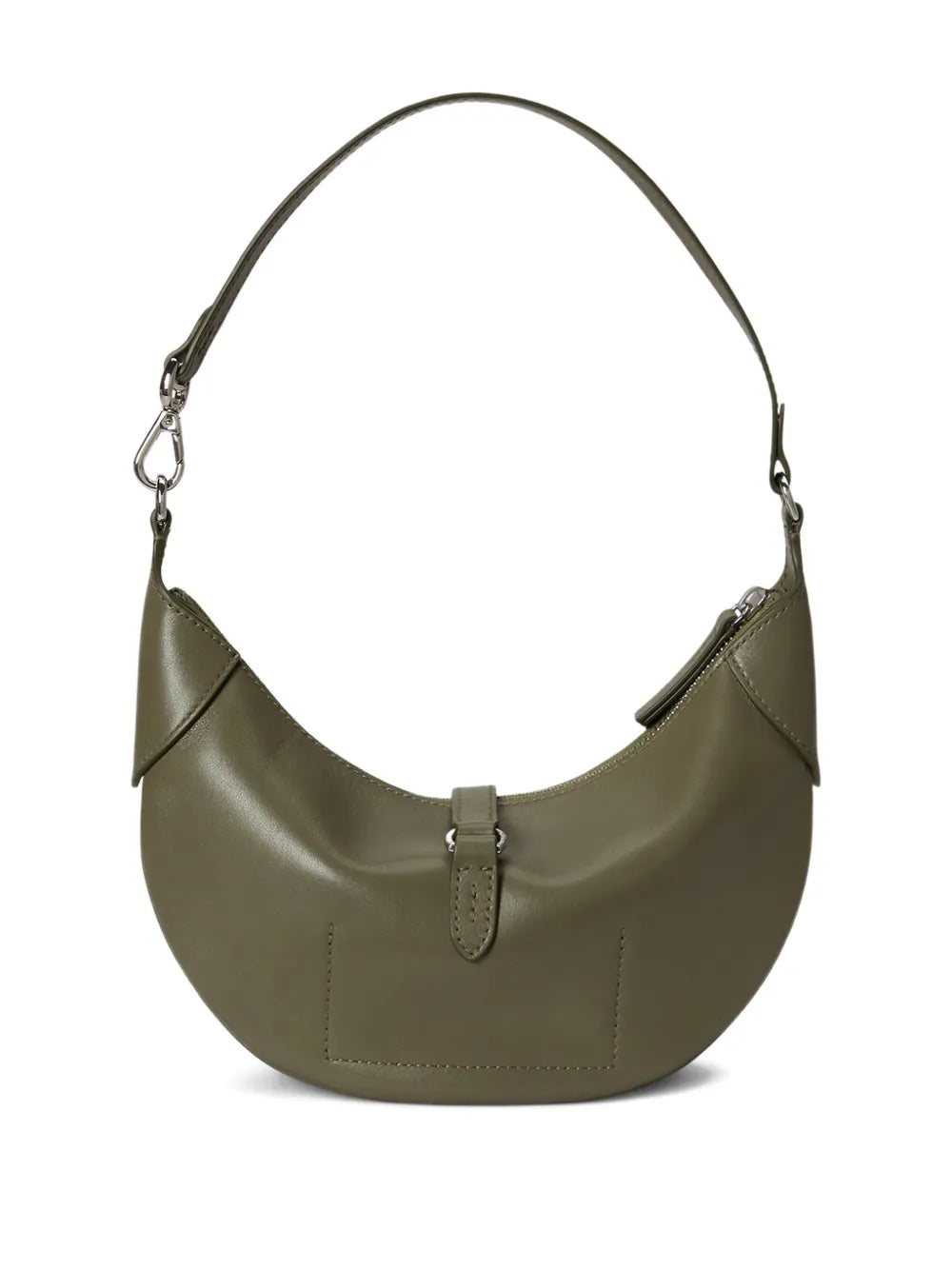Polo Ralph Lauren Logo Detail Leather Shoulder Bag — Same as shown — Size One Size — Side View
