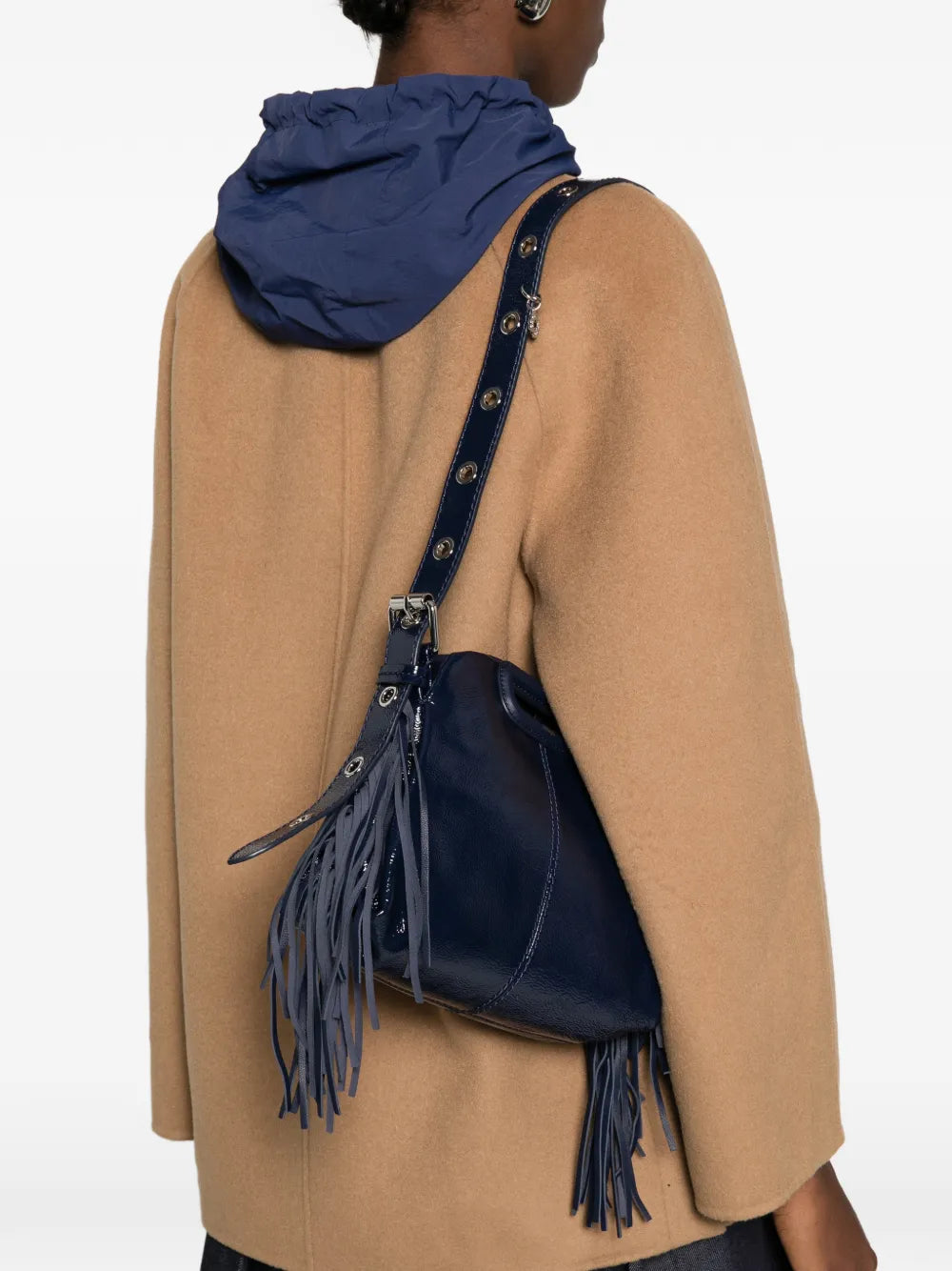 Maje Miss M Fringe Embellished Bag — Same as shown — Size One Size — Side View