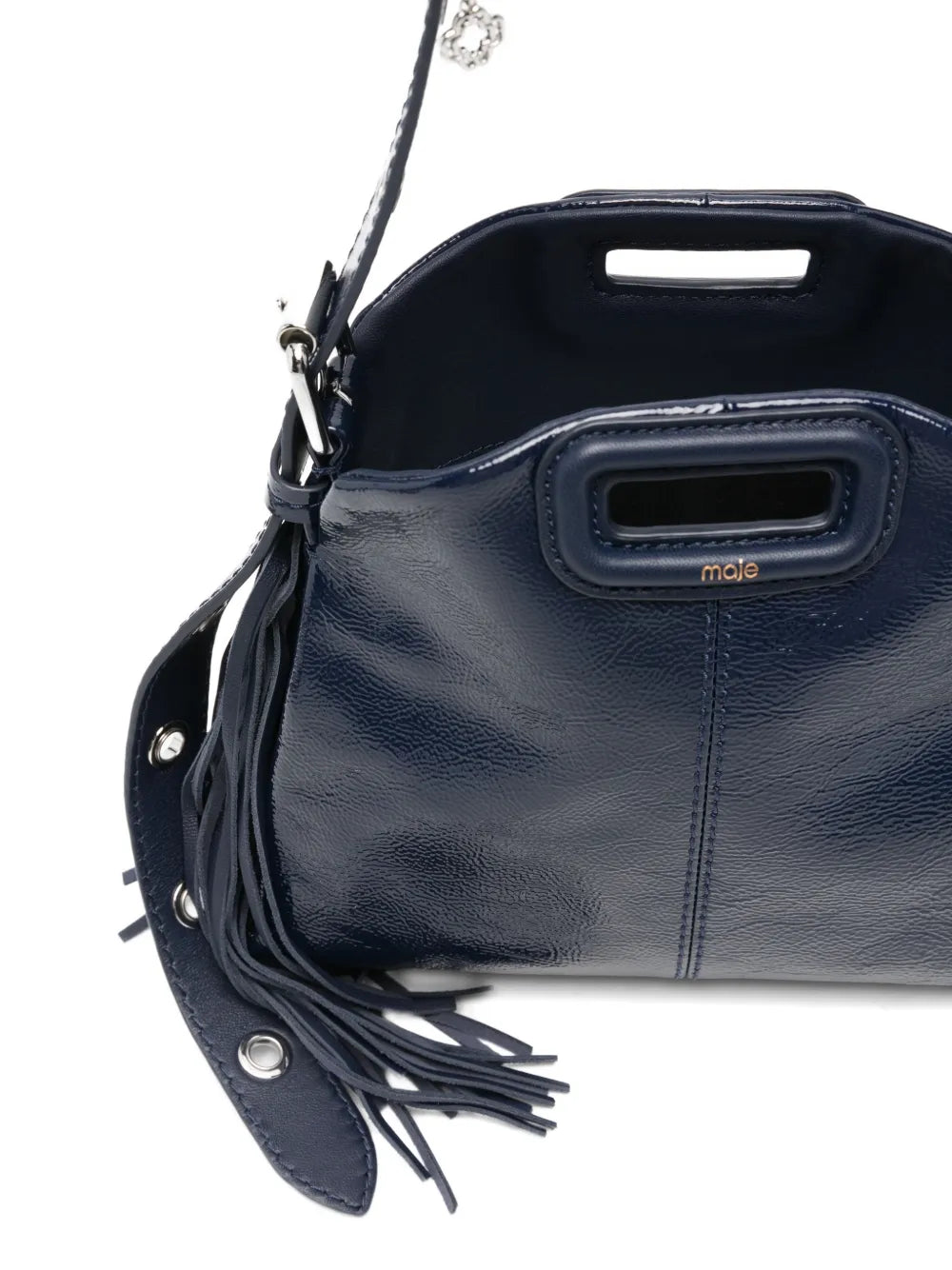 Maje Miss M Fringe Embellished Bag — Same as shown — Size One Size — Detail View