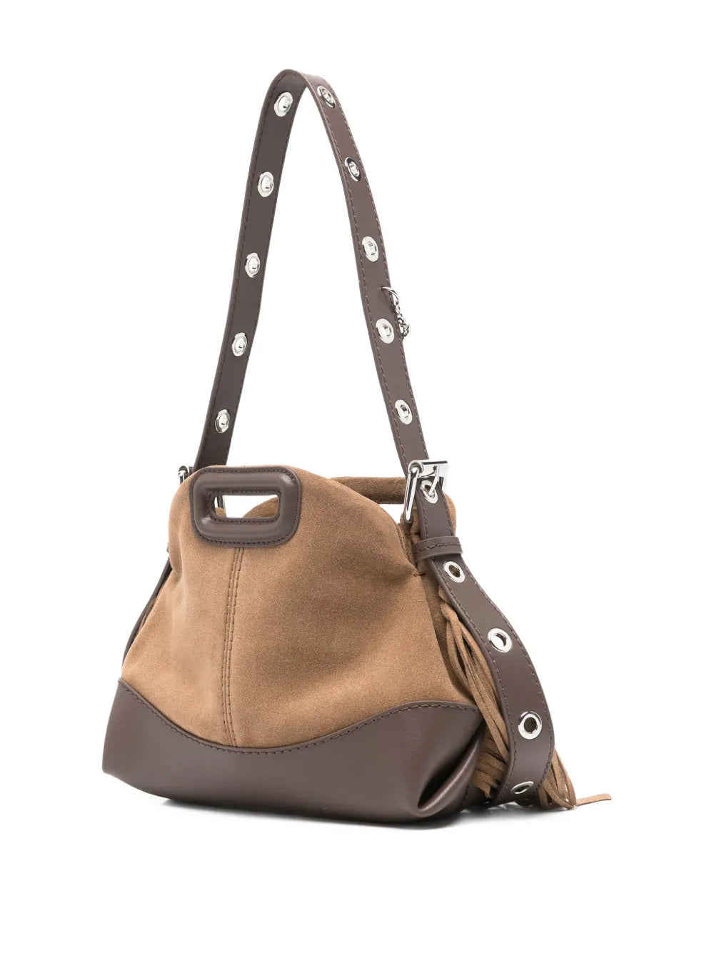 Maje Miss M Fringed Strap Shoulder Bag — Same as shown — Size One Size — Back View
