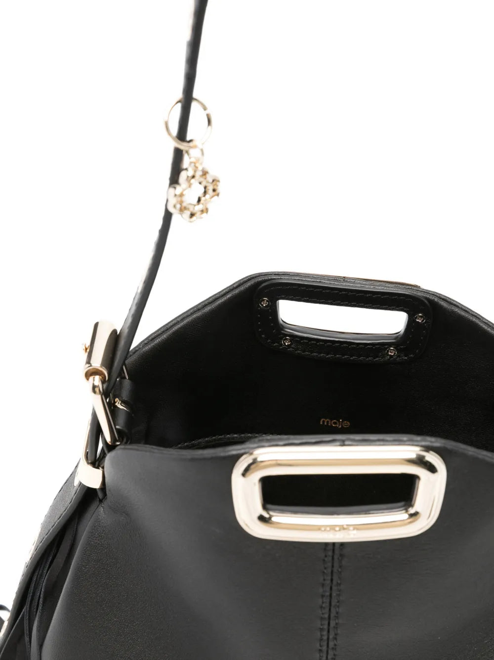 Maje Miss M Fringe Hardware Shoulder Bag — Same as shown — Size One Size — Detail View