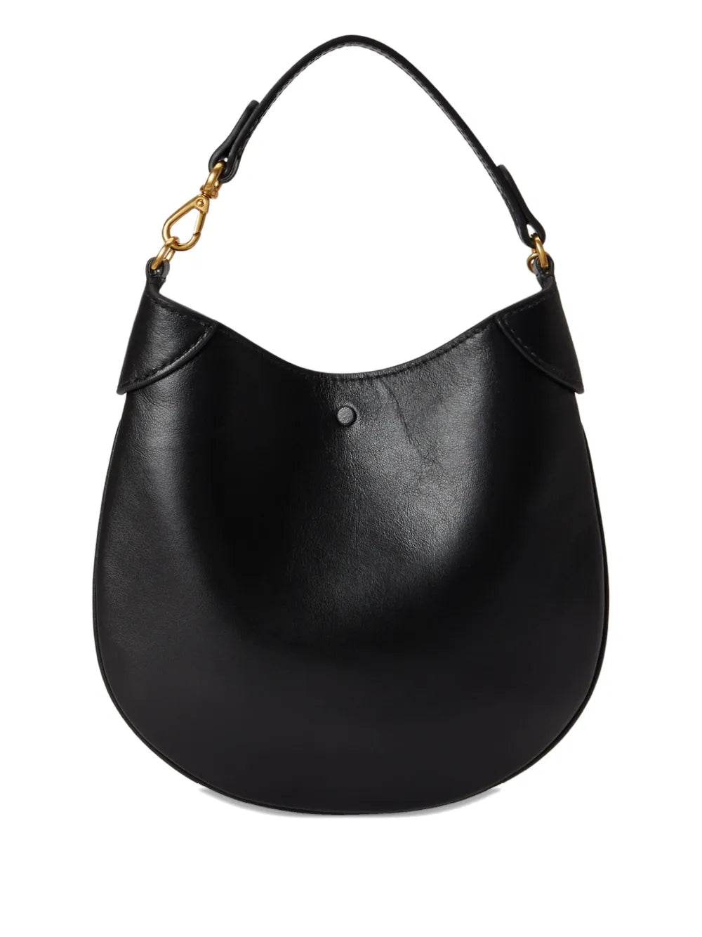 Polo Ralph Lauren Leather Pony Plaque Shoulder Bag — Same as shown — Size One Size — Side View