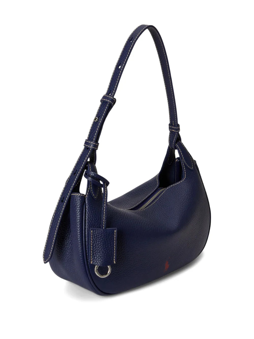 Polo Ralph Lauren Ebbled Pony Leather Shoulder Bag — Same as shown — Size One Size — Back View