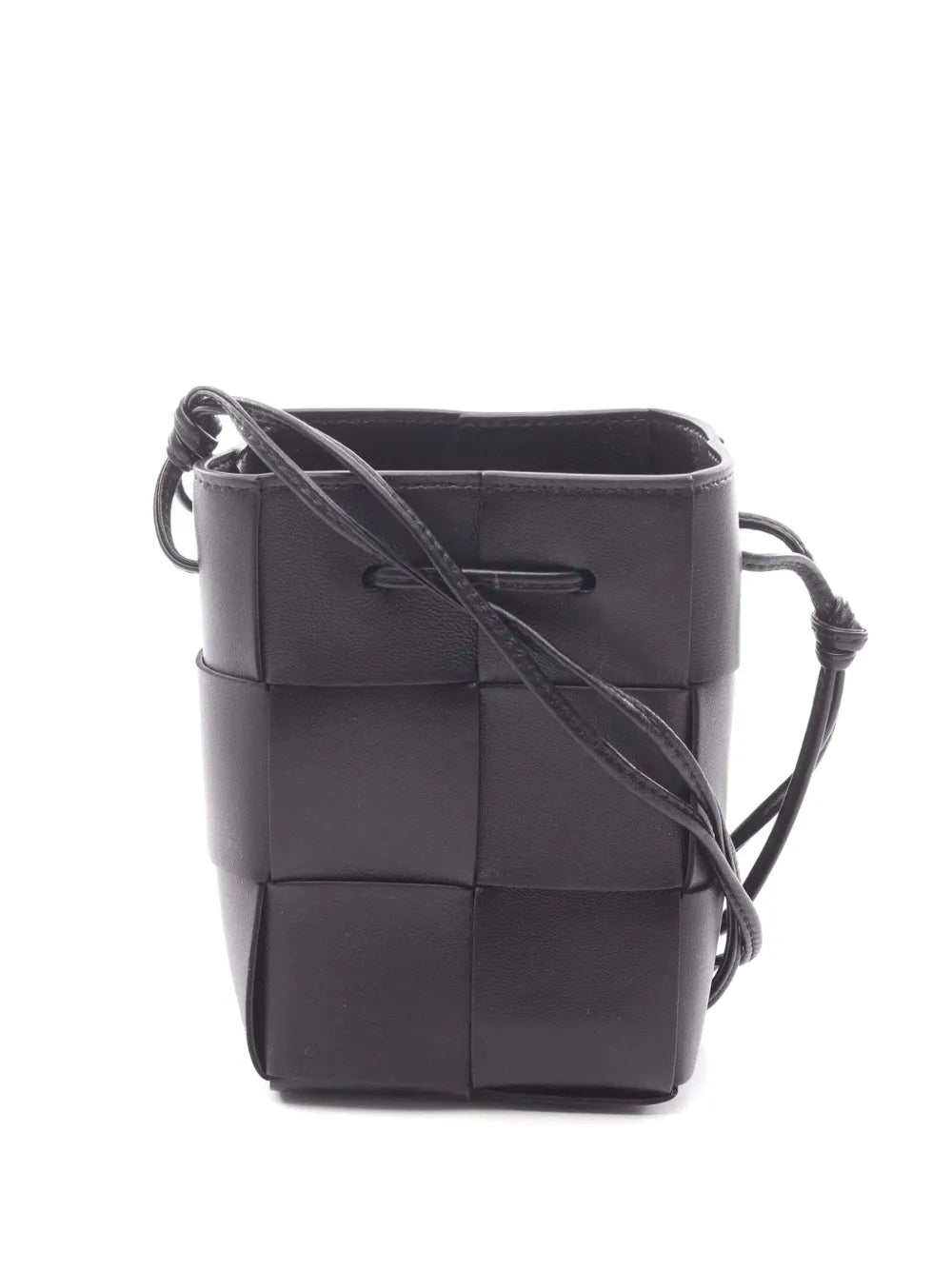 Bottega Veneta Pre Owned 2012 2025 Mini Nappa Intrecciato Cassette Bucket Shoulder Bag — Same as shown — Size One Size — Front View
