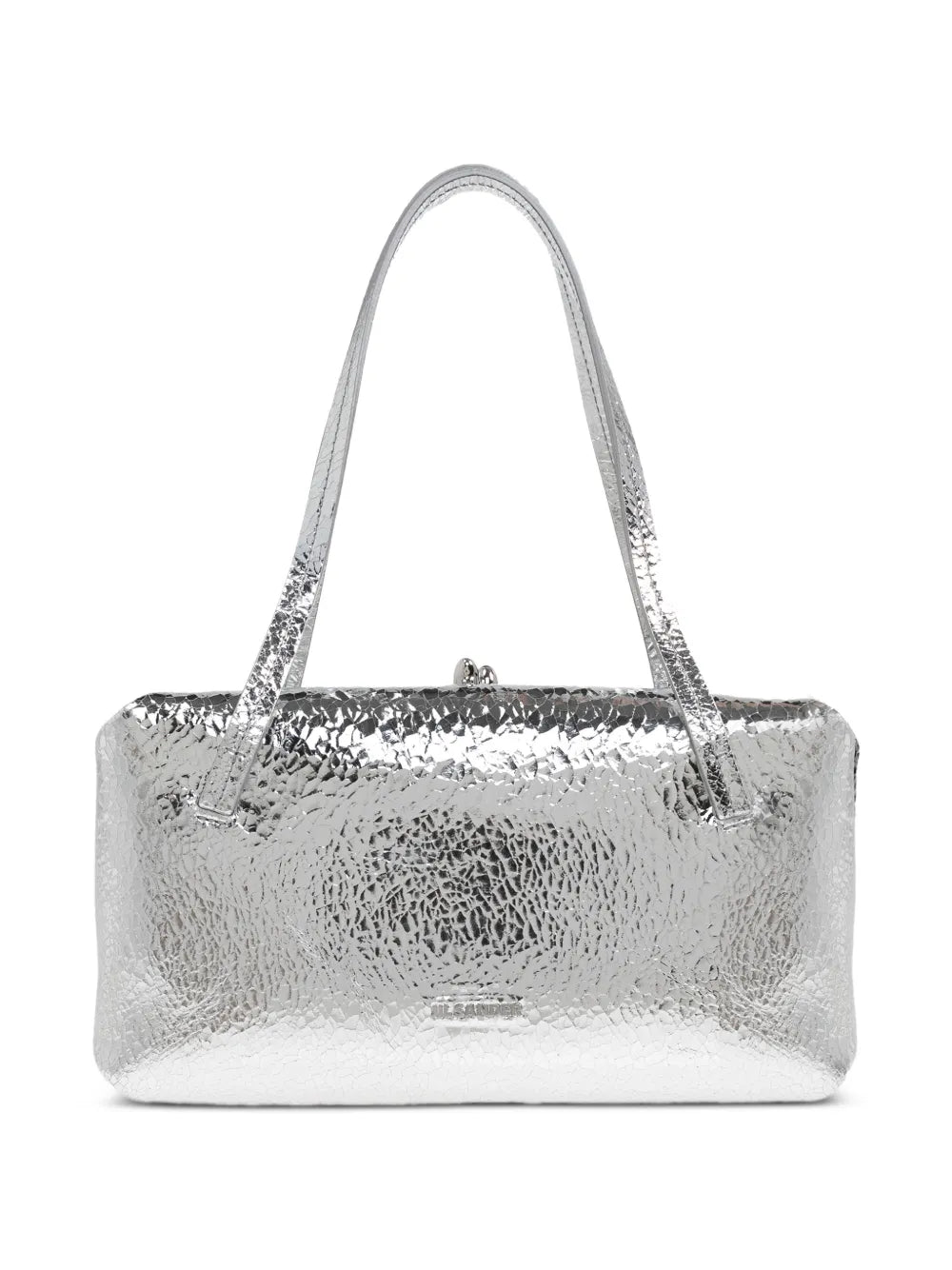 Jil Sander Textured Leather Shoulder Bag — Same as shown — Size One Size — Front View