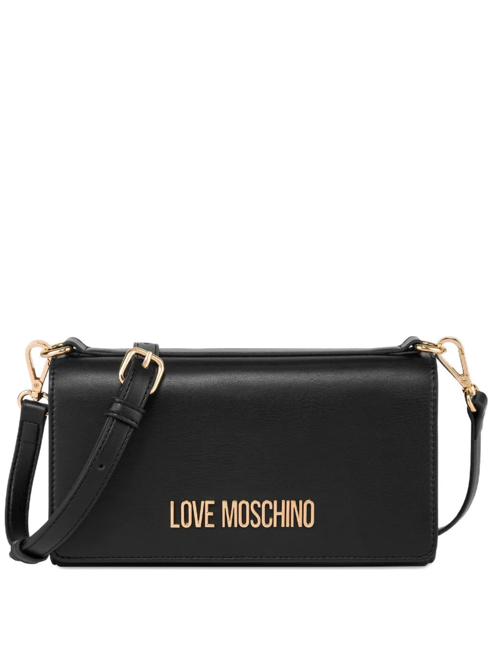 Love Moschino Logo Plaque Shoulder Bag — Same as shown — Size One Size — Front View