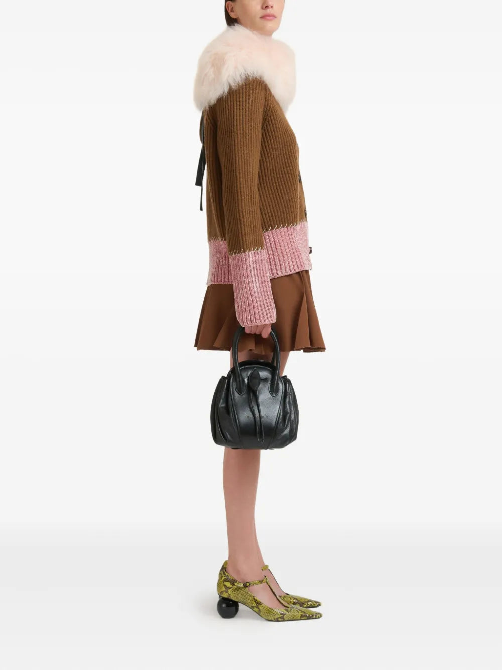 Marni Tubular Handle Tulipea Shoulder Bag — Same as shown — Size One Size — Side View