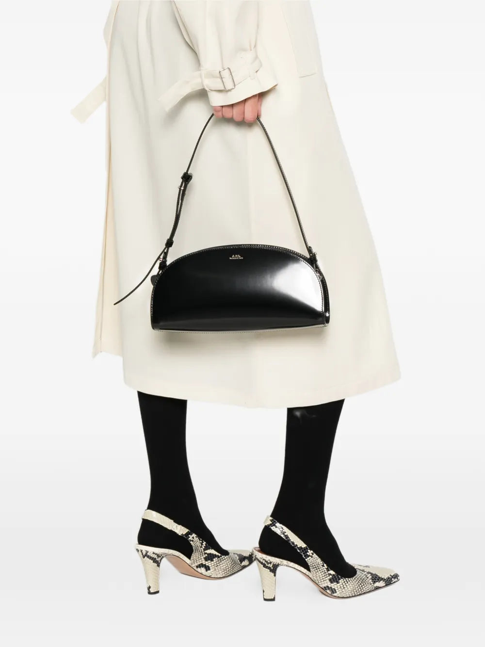 Apc Small Demi Lune Shoulder Bag — Same as shown — Size One Size — Side View