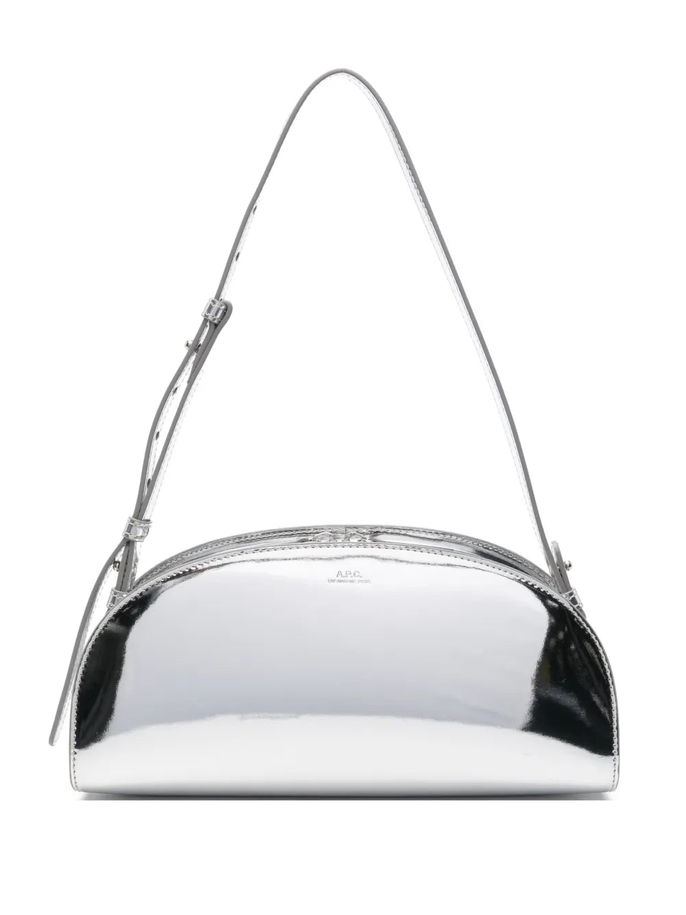 Apc Demi Lune Zip Shoulder Bag — Same as shown — Size One Size — Front View