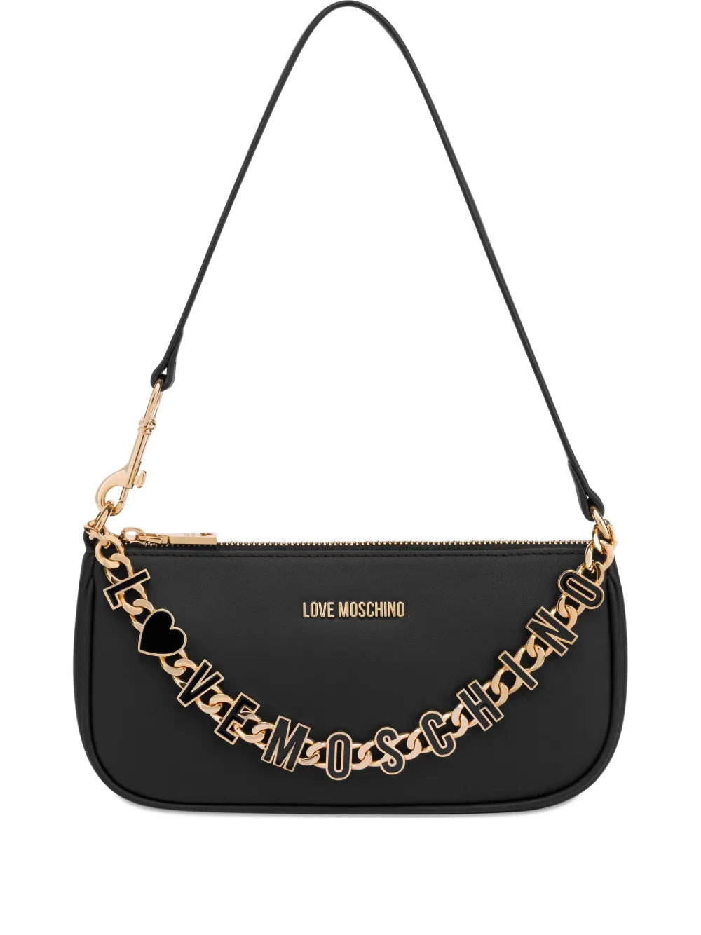 Love Moschino Logo Detail Shoulder Bag — Same as shown — Size One Size — Front View