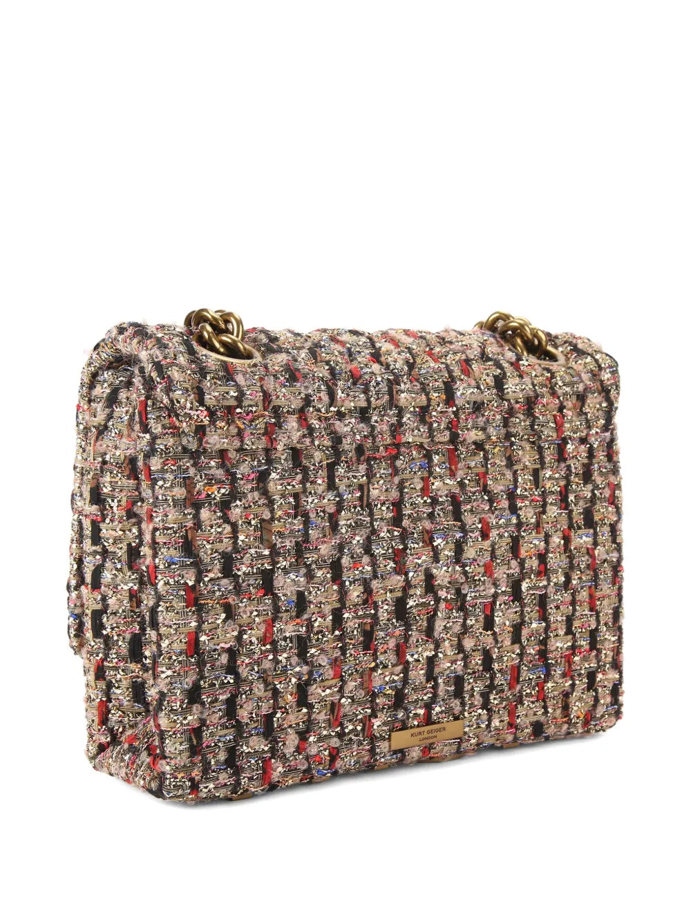 Kurt Geiger London Tweed Texture Shoulder Bag — Same as shown — Size One Size — Side View