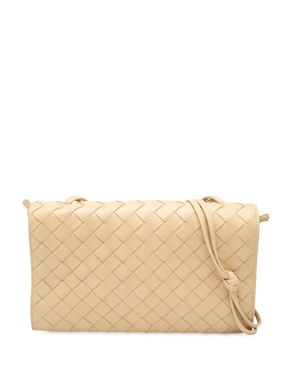 Bottega Veneta Pre Owned 2012 2025 Nappa Intrecciato Trio Pouch On Strap Shoulder Bag — Same as shown — Size One Size — Front View