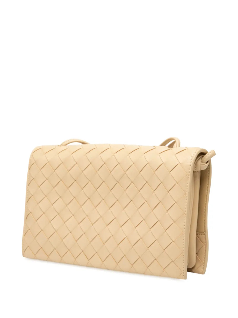 Bottega Veneta Pre Owned 2012 2025 Nappa Intrecciato Trio Pouch On Strap Shoulder Bag — Same as shown — Size One Size — Back View